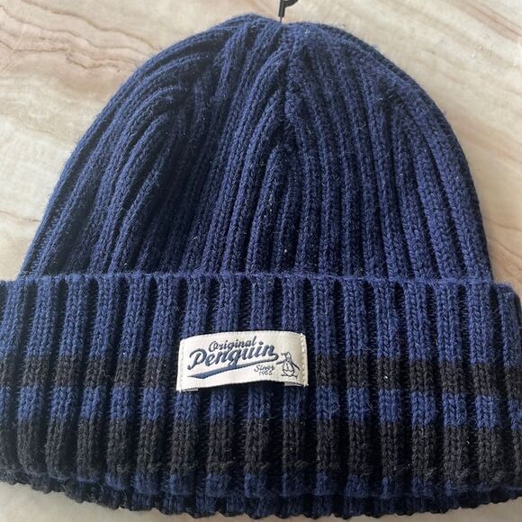 Original Penguin Knit Toque - Navy / Black One Size - Picture 1 of 3